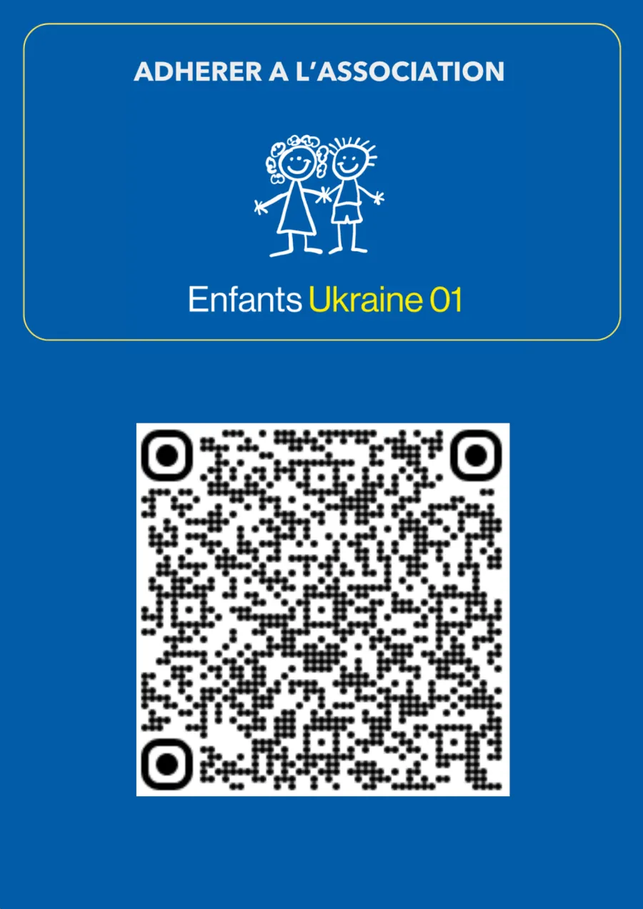 Affiche Adhérer à l'association Enfants Ukraine 01