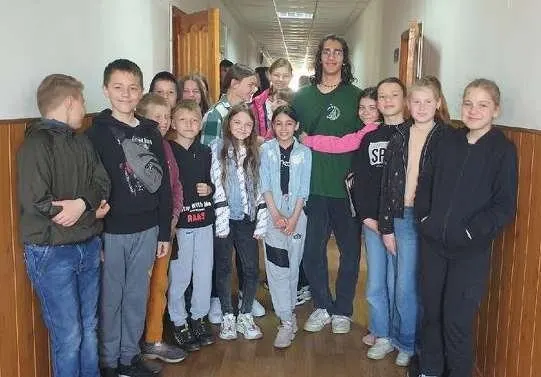 Des élèves de l'école internat de Bérezné