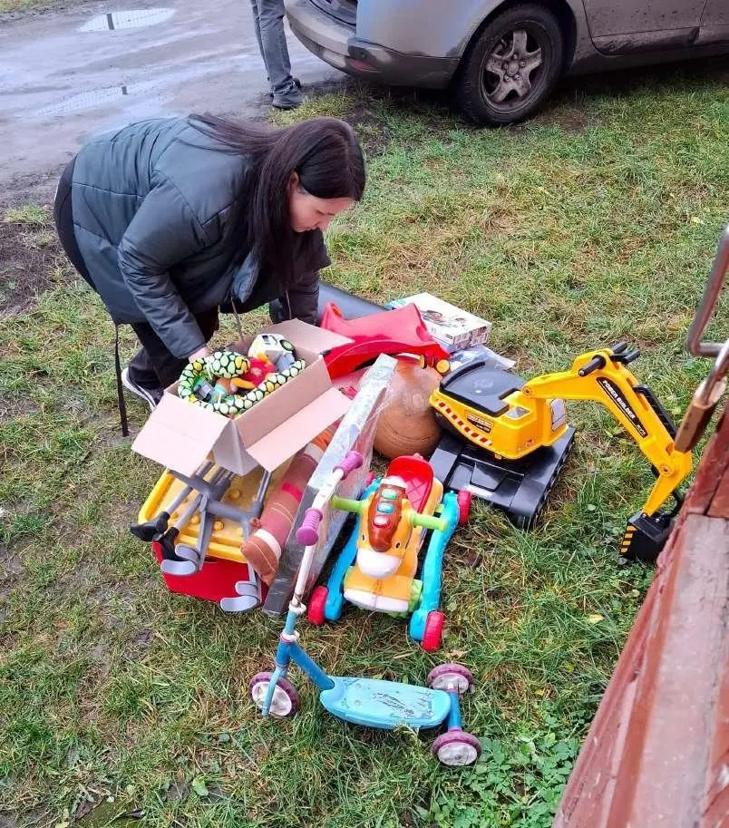 Jouets prêts à être distribués aux enfants